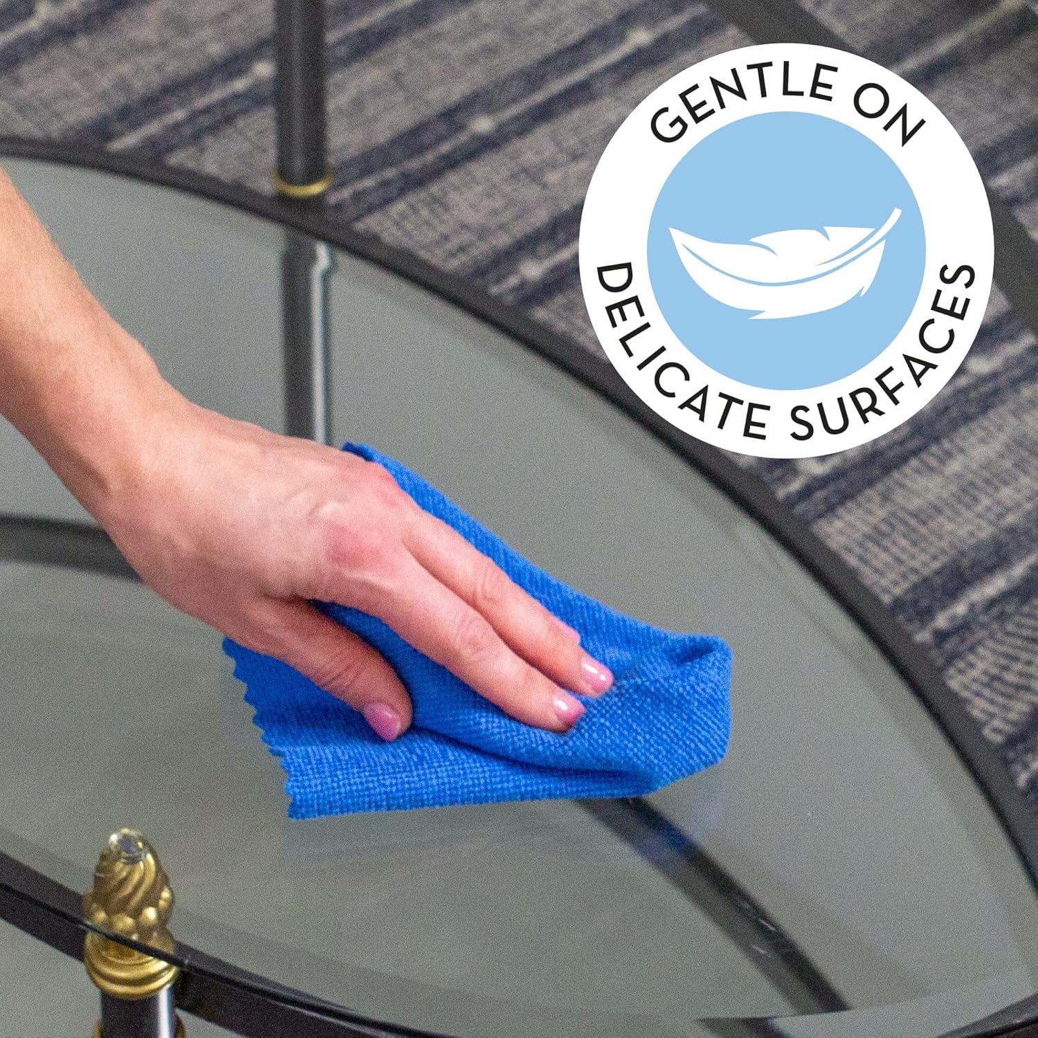 Paquete de 50 Paños de Microfibra S&T INC. 30x30 cm Azul