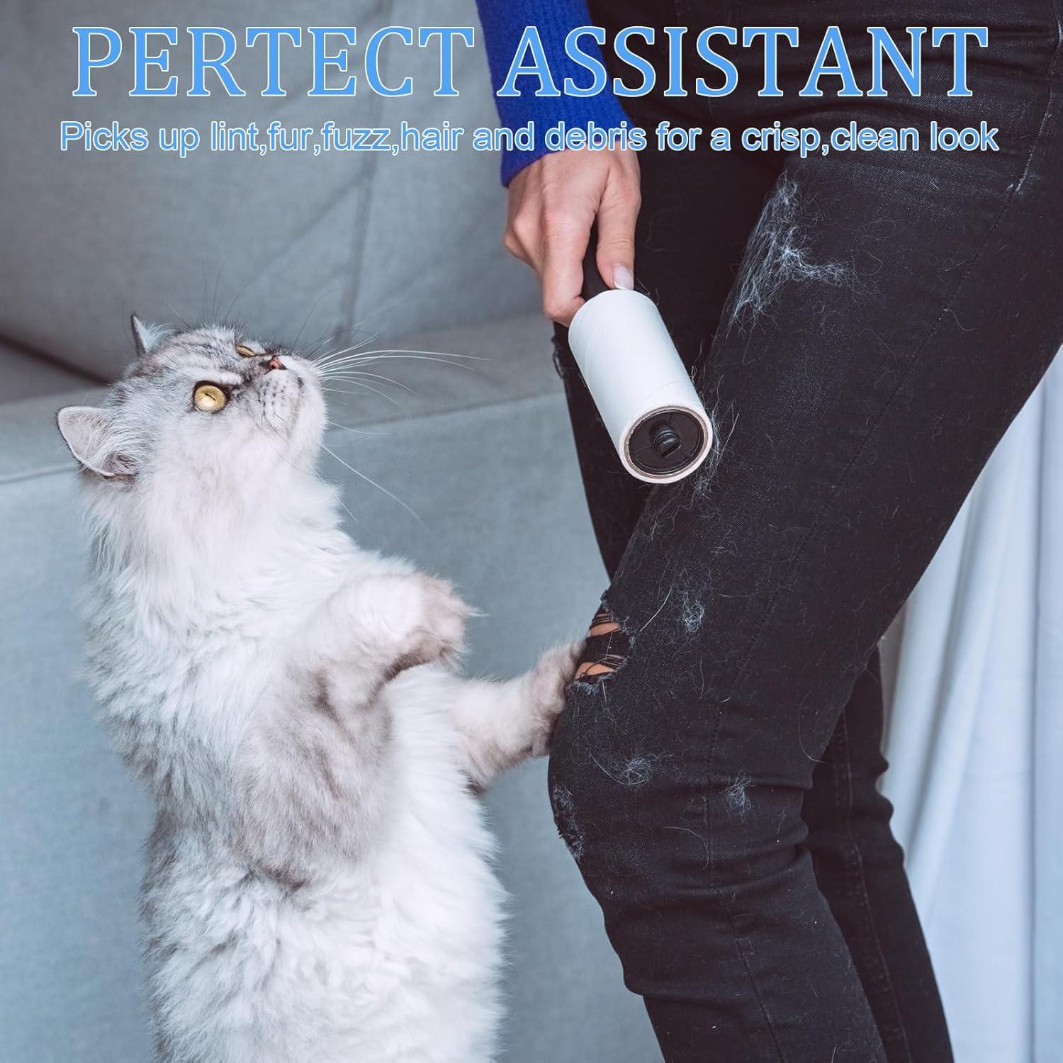 Hushee 12 Mini Rodillos Quitapelusas Adhesivos para Ropa