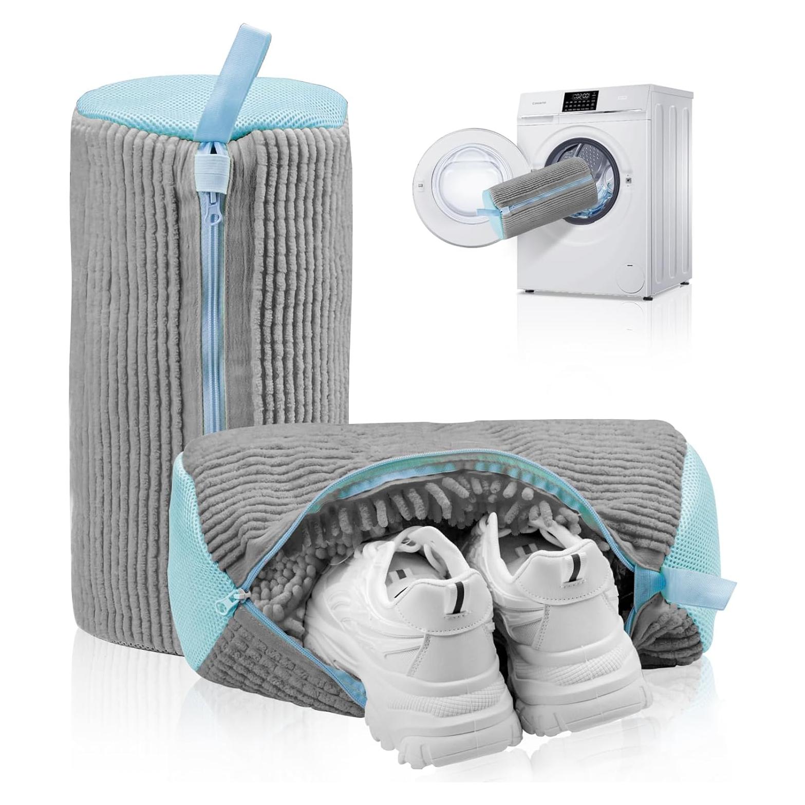 Bolsa de Lavado de Zapatos Aileway 2Pcs Gris 39x19cm