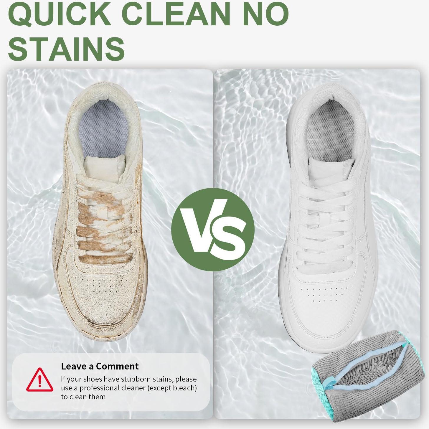 Bolsa de Lavado de Zapatos Aileway 2Pcs Gris 39x19cm