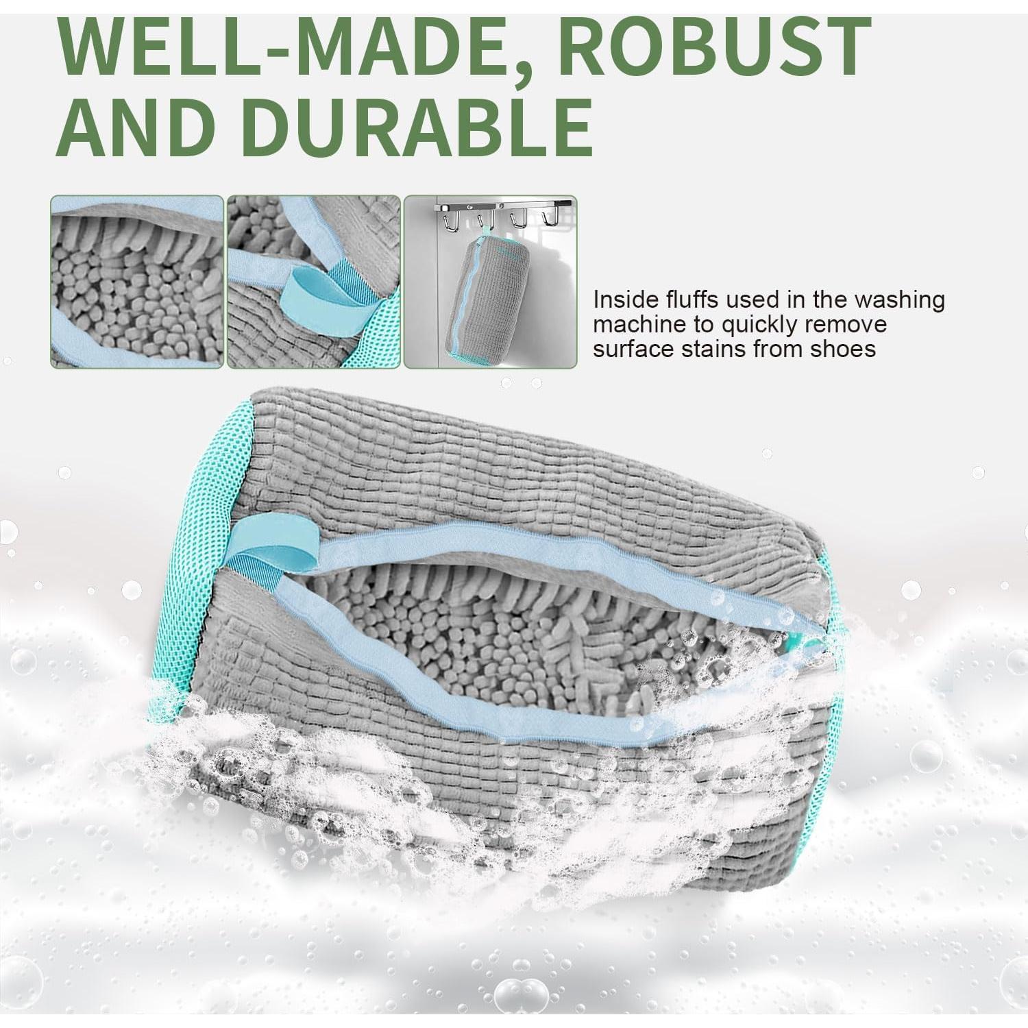 Bolsa de Lavado de Zapatos Aileway 2Pcs Gris 39x19cm