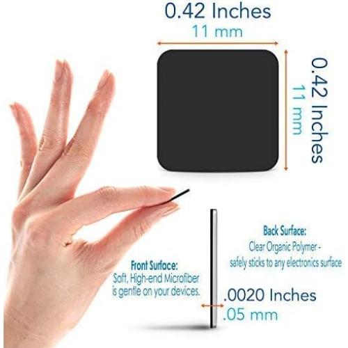 Cubierta de Webcam Colampra 1010 - Paquete de 6, Negro