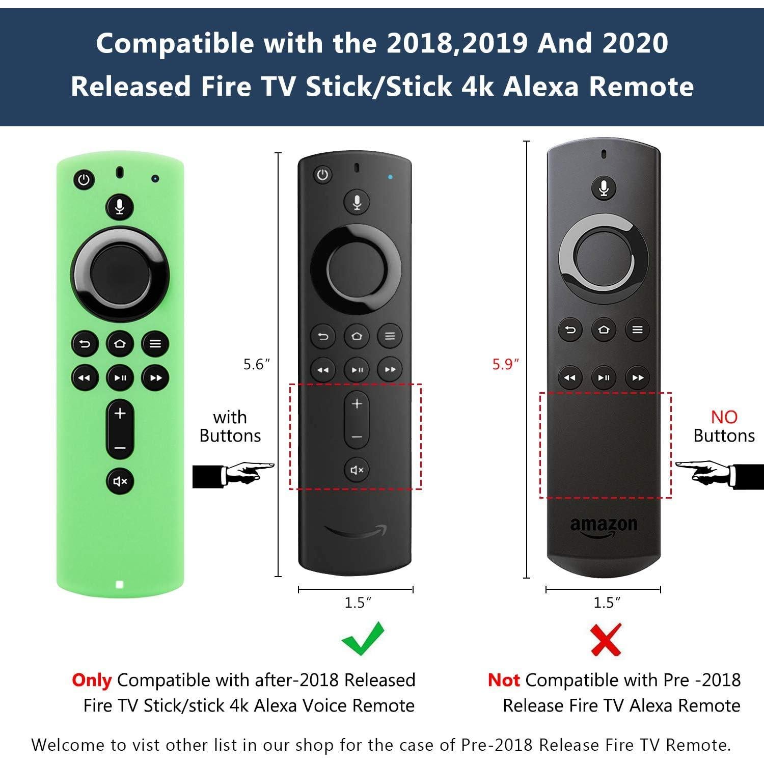Funda de Silicona Pinowu para Control Remoto Fire TV Stick 4K
