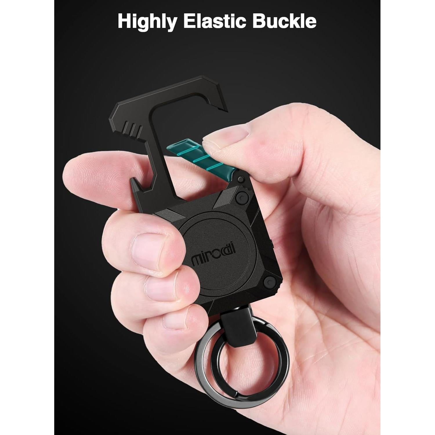 Llavero Inteligente Miroddi con Rastreador Apple Find My Negro