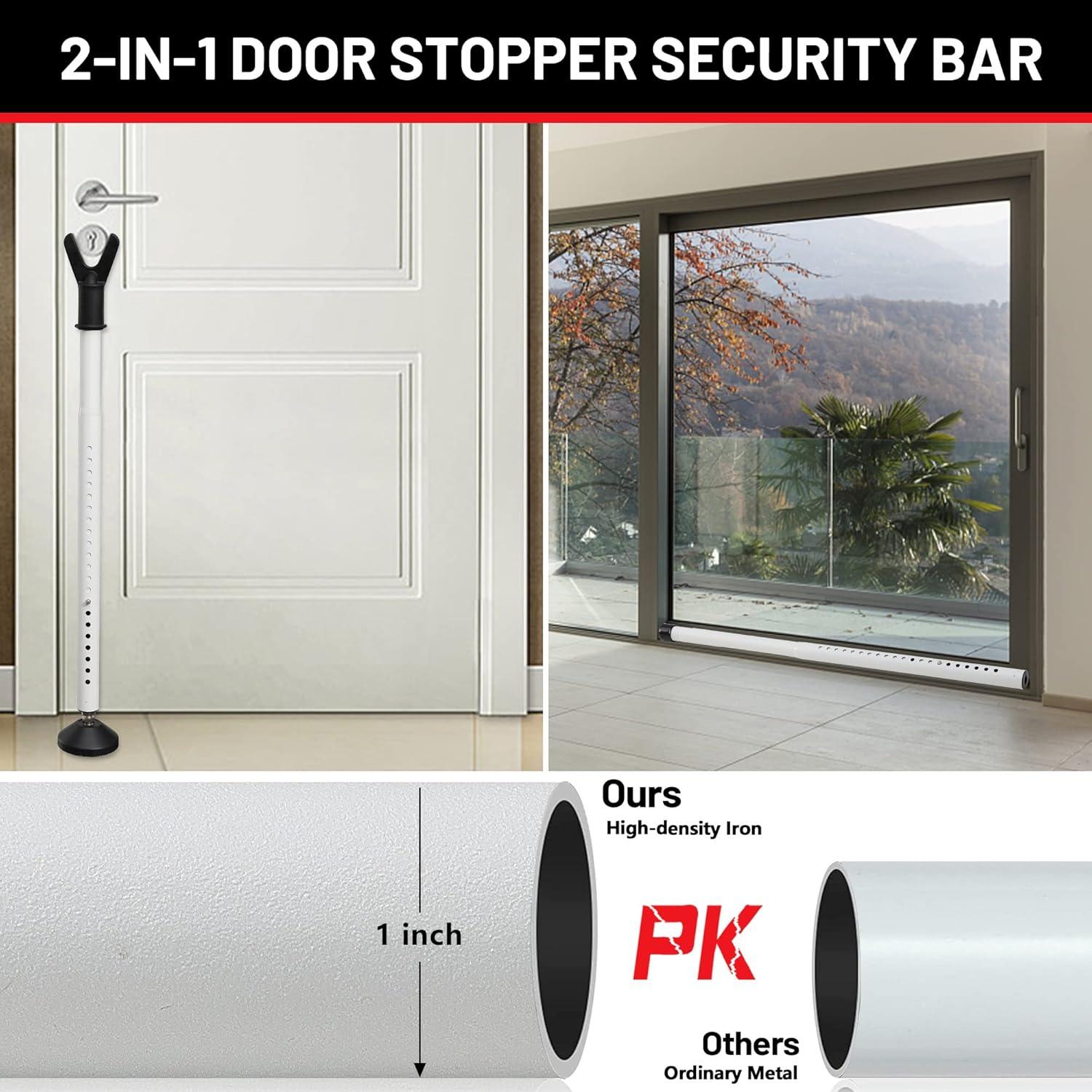 Barra de Seguridad Ajustable Keplrend para Puertas 73.7-114.3 cm
