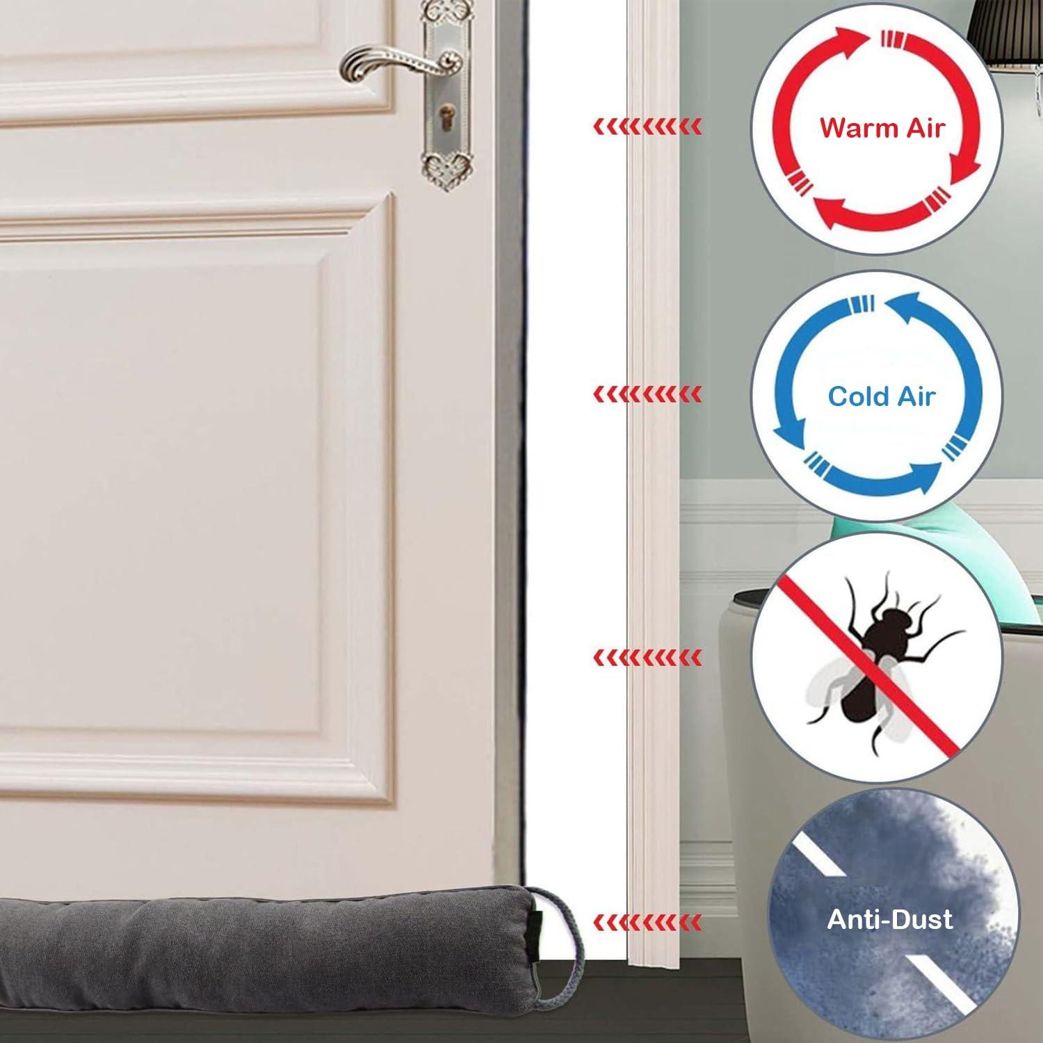 Tapón de Corrientes de Aire Hibate 91cm Gris - Bloqueador Eficaz