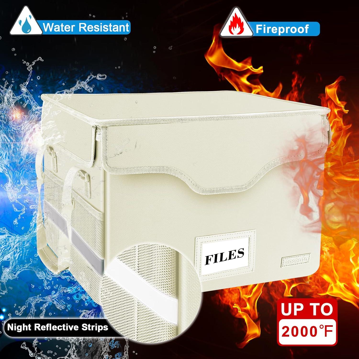 Caja de Documentos a Prueba de Fuego DocSafe Beige 40.6x31.8cm