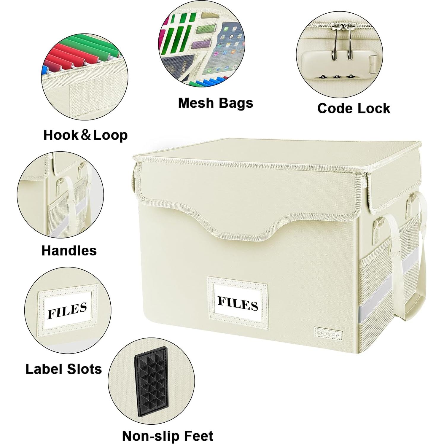 Caja de Documentos a Prueba de Fuego DocSafe Beige 40.6x31.8cm