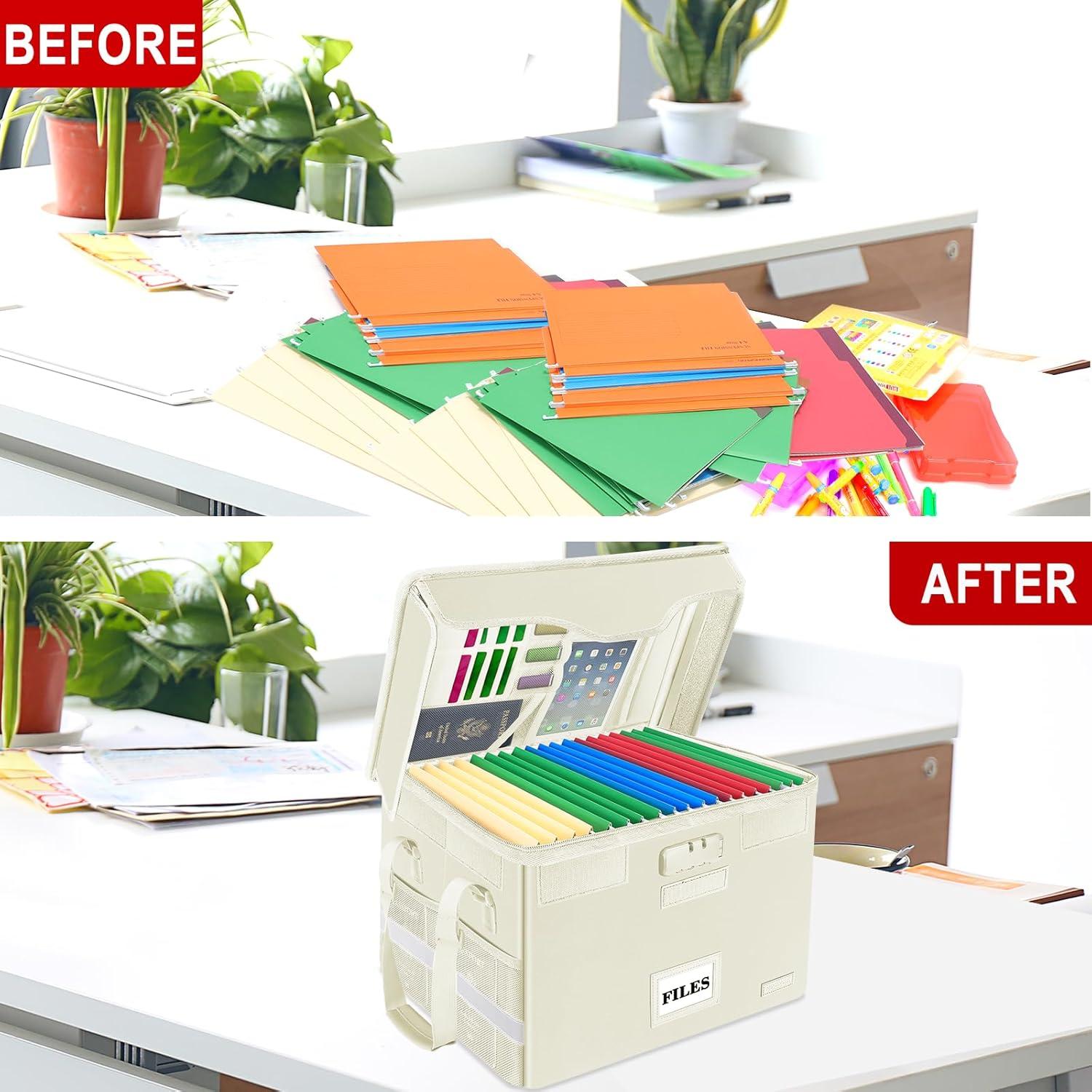 Caja de Documentos a Prueba de Fuego DocSafe Beige 40.6x31.8cm