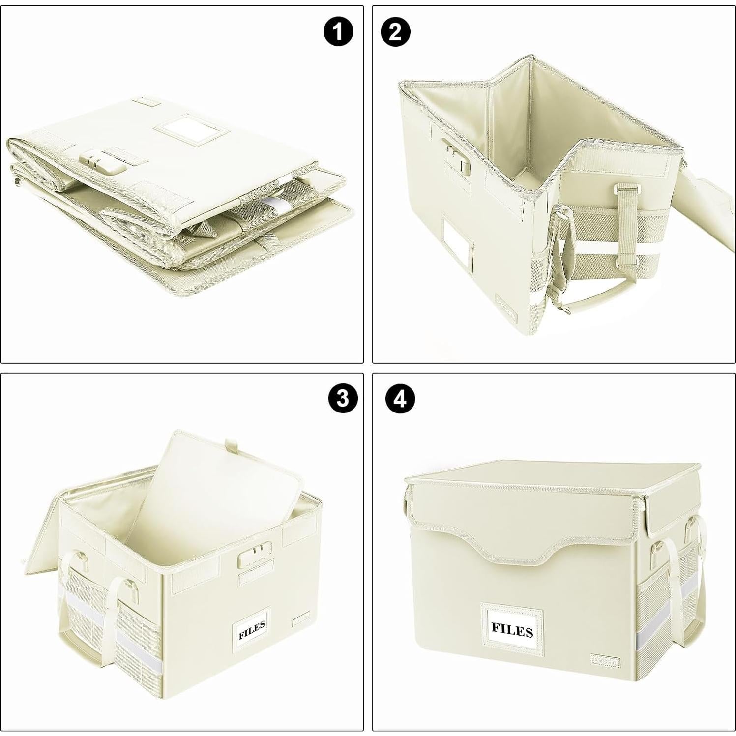 Caja de Documentos a Prueba de Fuego DocSafe Beige 40.6x31.8cm