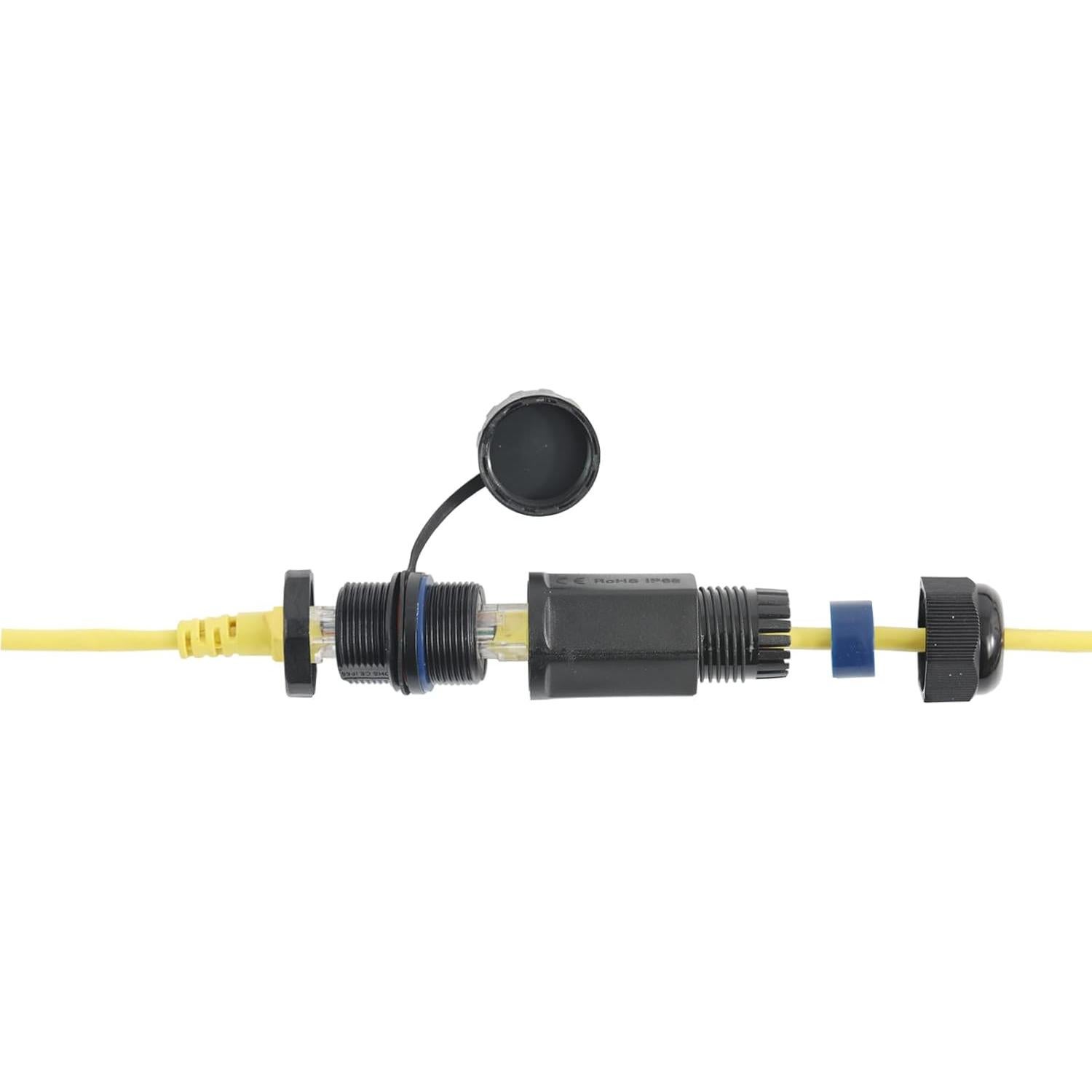 Conector RJ45 CAT6A a Prueba de Agua ANMBEST 2PCS IP68