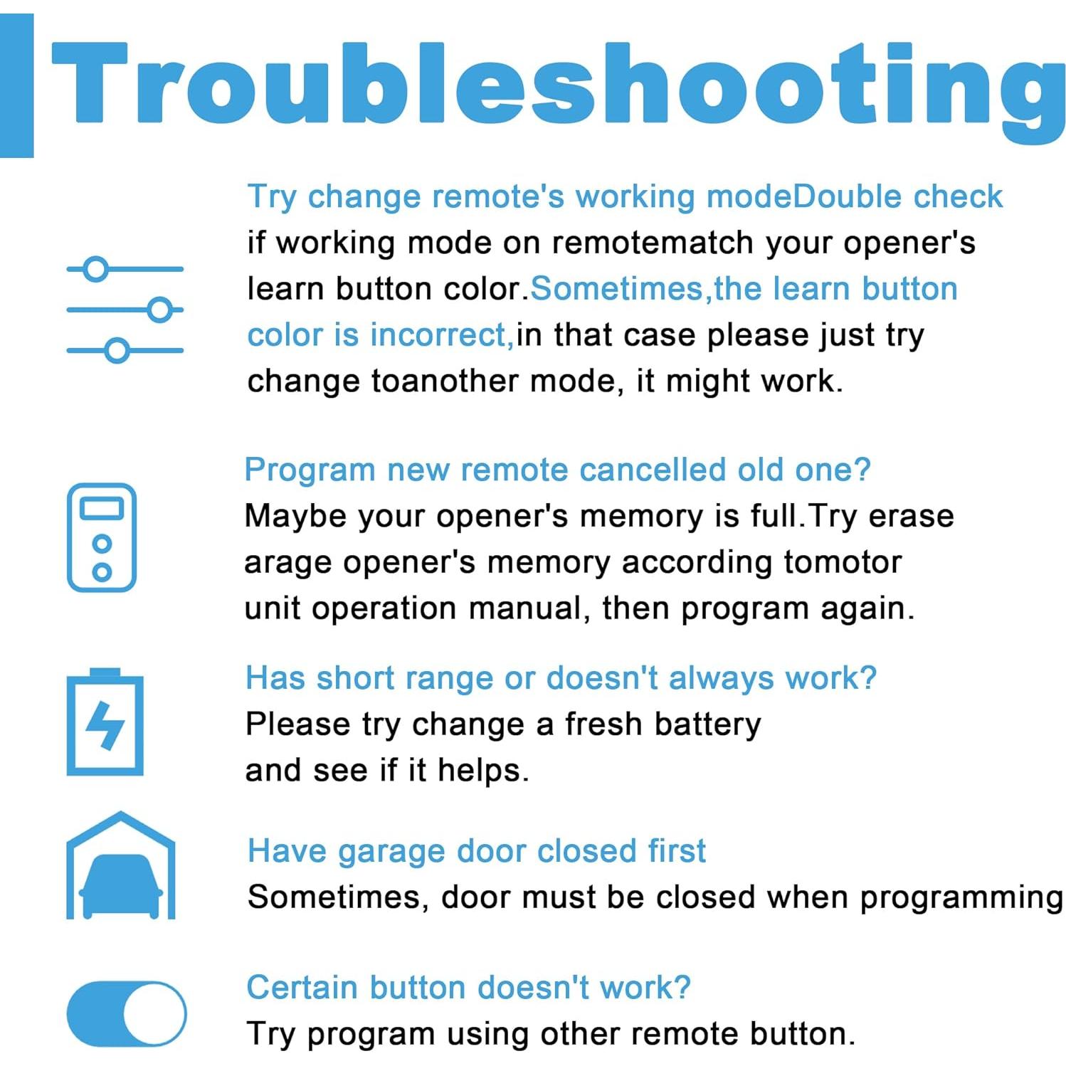 Control Remoto Universal para Puerta de Garaje DDCafor 893MAX