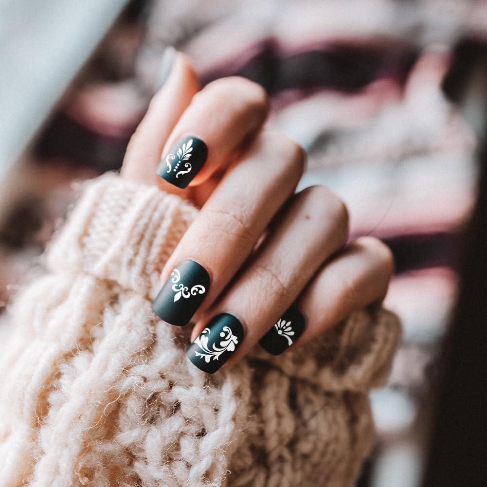 Plantillas de Estampado de Uñas Beinkmake 3 Pcs Encaje Barroco