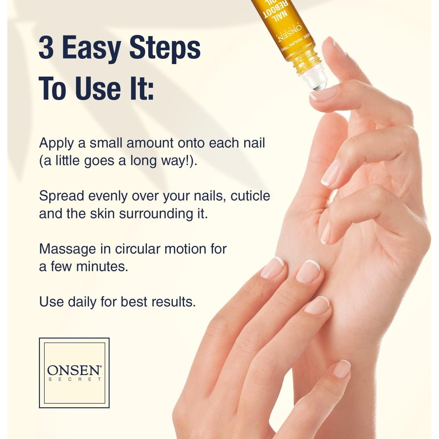 Dúo de Cuidado de Uñas Onsen Secret - Aceite y Crema 25.4ml