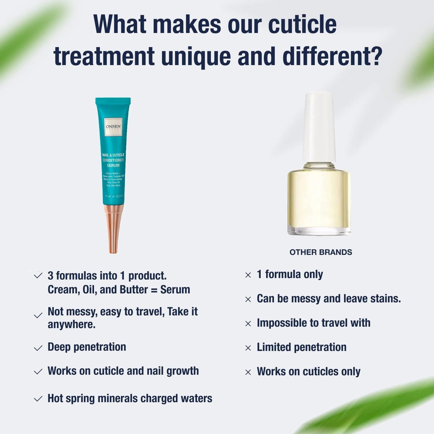 Dúo de Cuidado de Uñas Onsen Secret - Aceite y Crema 25.4ml