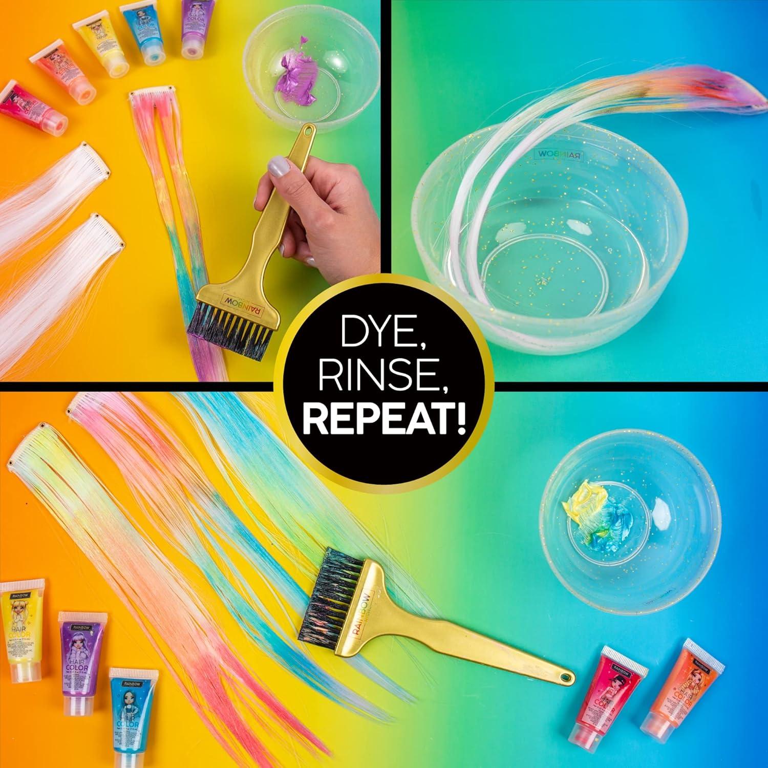 Set Estilista de Cabello Arcoíris Horizon Group USA - 5 Geles y 3 Extensiones