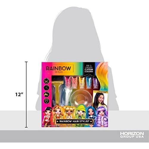 Set Estilista de Cabello Arcoíris Horizon Group USA - 5 Geles y 3 Extensiones