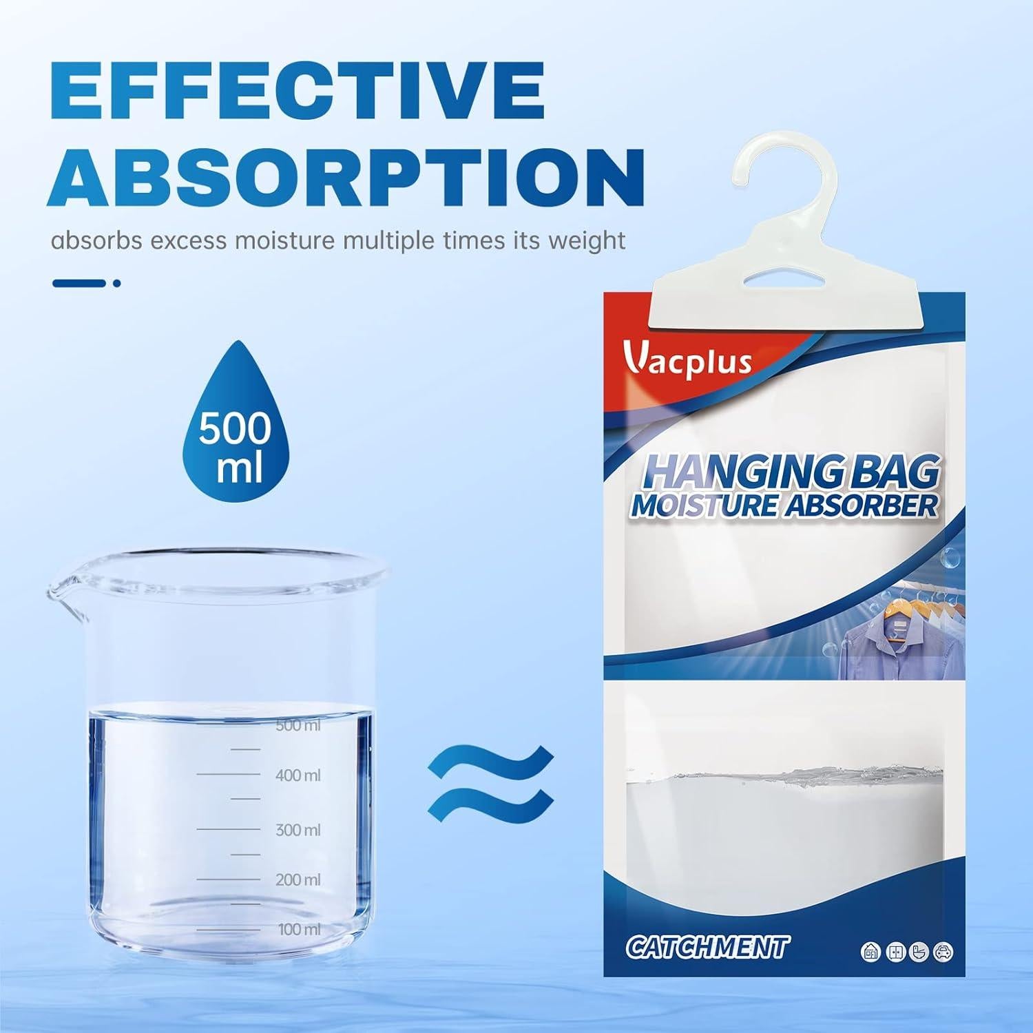 Paquetes Absorbentes de Humedad Vacplus 20 Unidades 278.9g