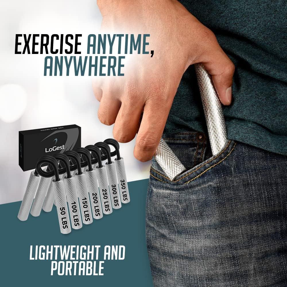 Conjunto de Agarre de Mano Logest 100-350LB 6 Paquetes Antideslizante