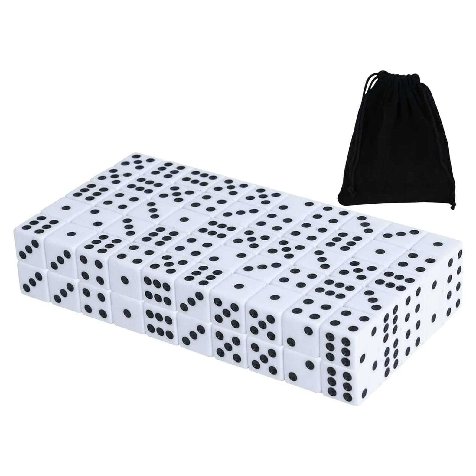 Paquete de 50 Dados Blancos 16mm - Dados Estándar para Juegos