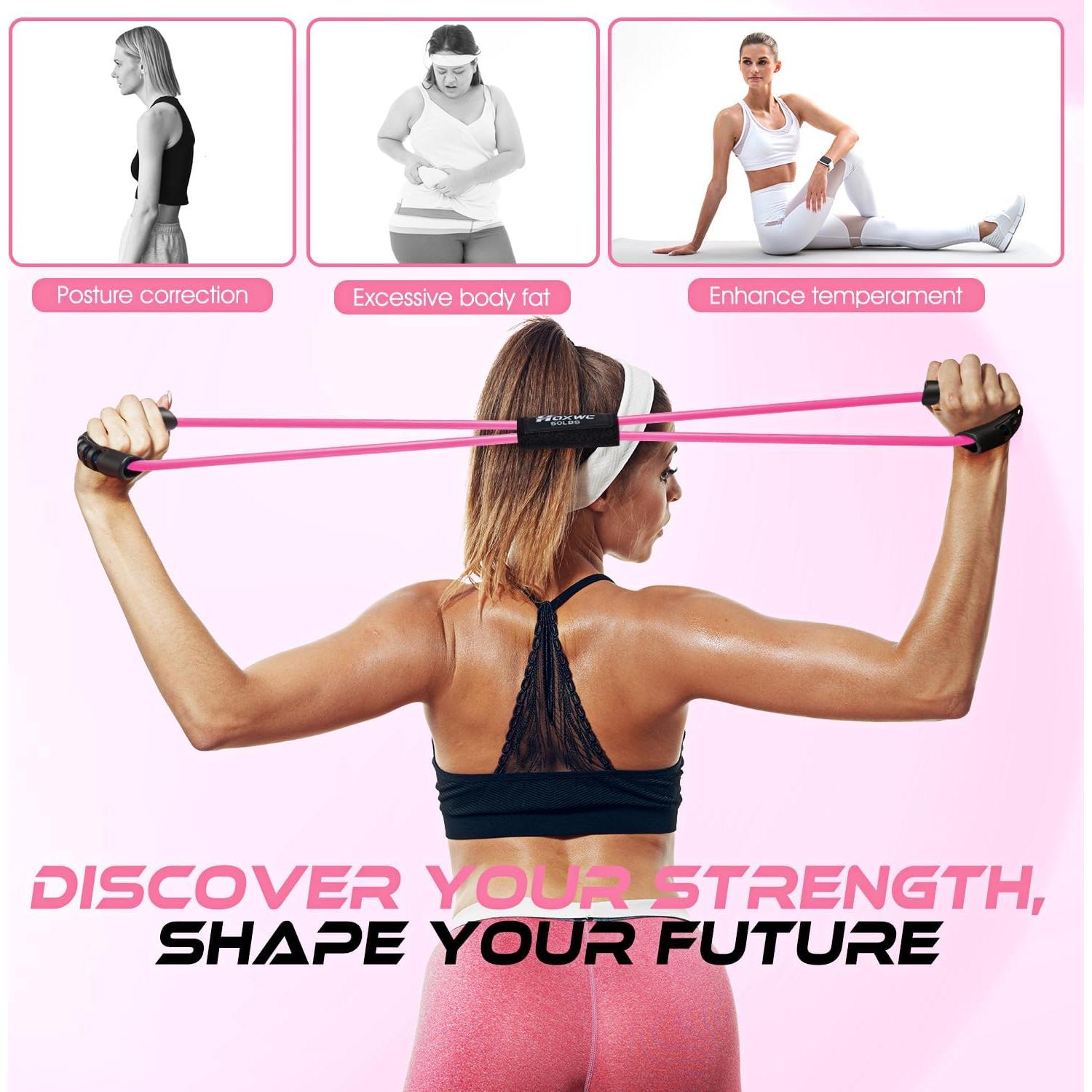 Banda de Resistencia en Forma de 8 HOXWC - Ejercicio y Pilates