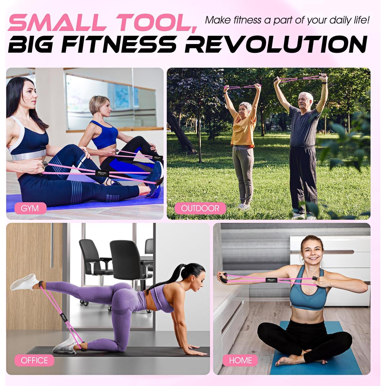 Banda de Resistencia en Forma de 8 HOXWC - Ejercicio y Pilates