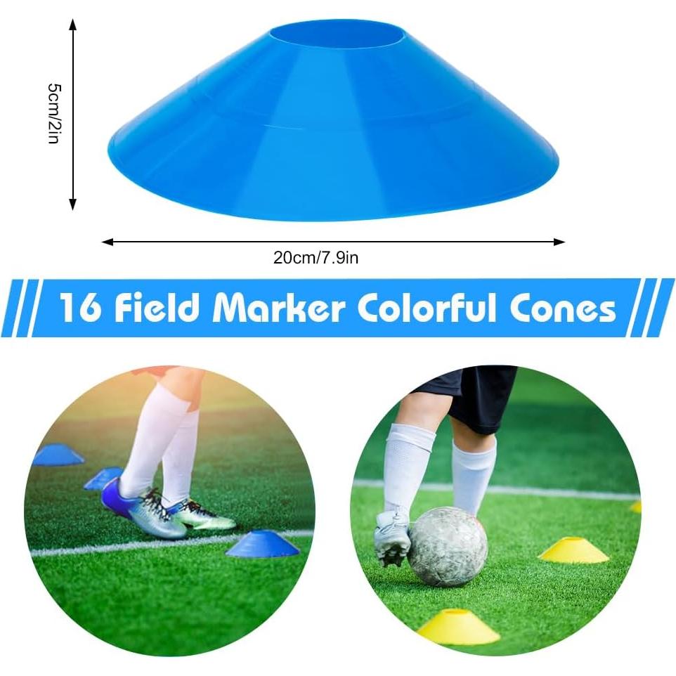 Conjunto de Entrenamiento de Velocidad YGORTECH - Escalera 6M + 16 Conos