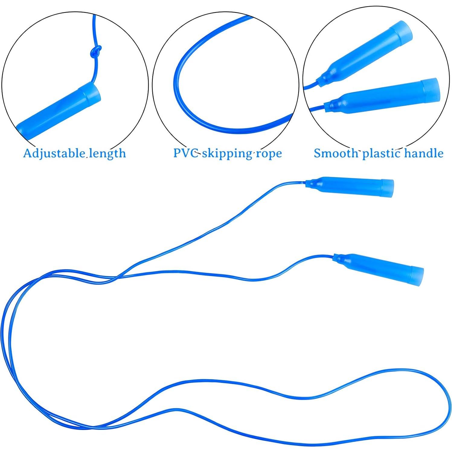 Cuerdas para Saltar Niños Elcoho 6 Paquete Ajustables PVC 2.24m