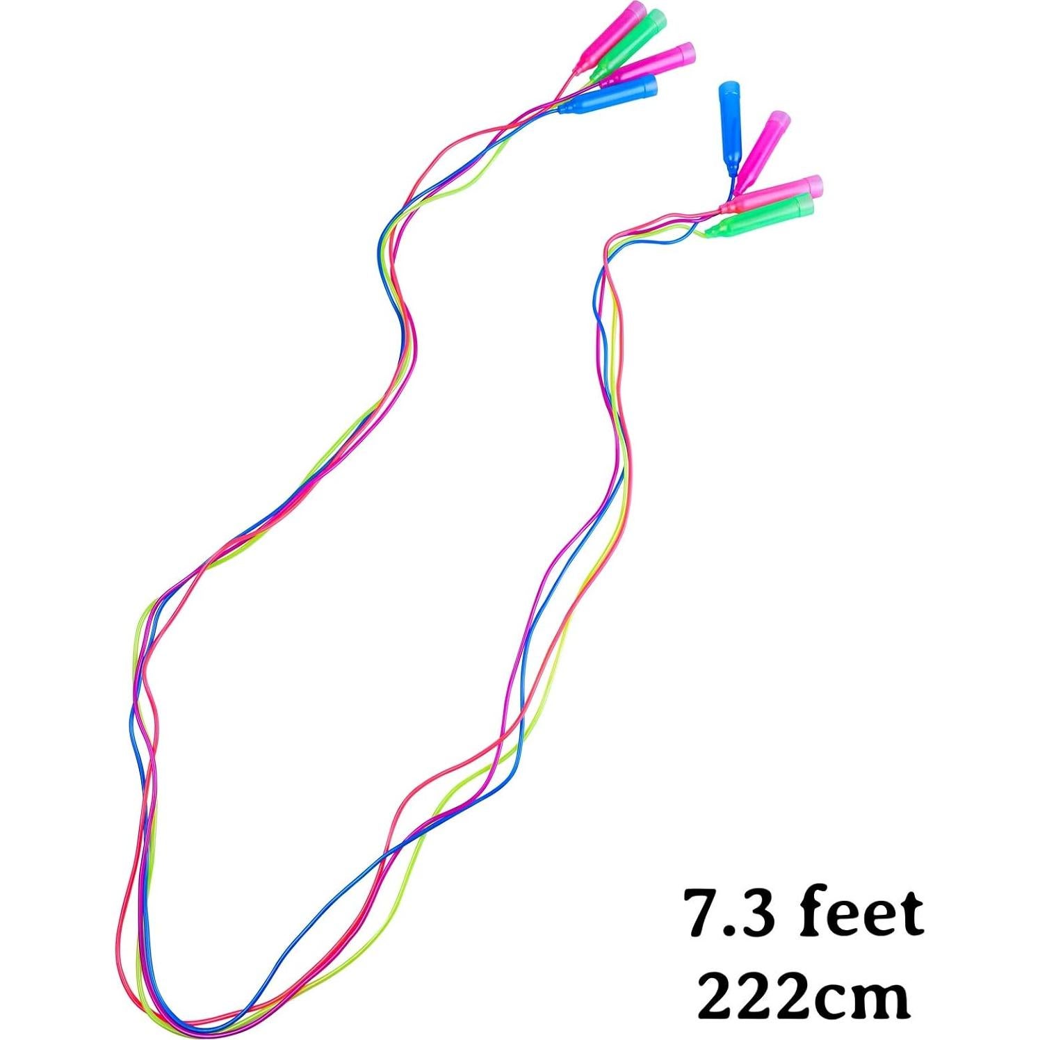 Cuerdas para Saltar Niños Elcoho 6 Paquete Ajustables PVC 2.24m