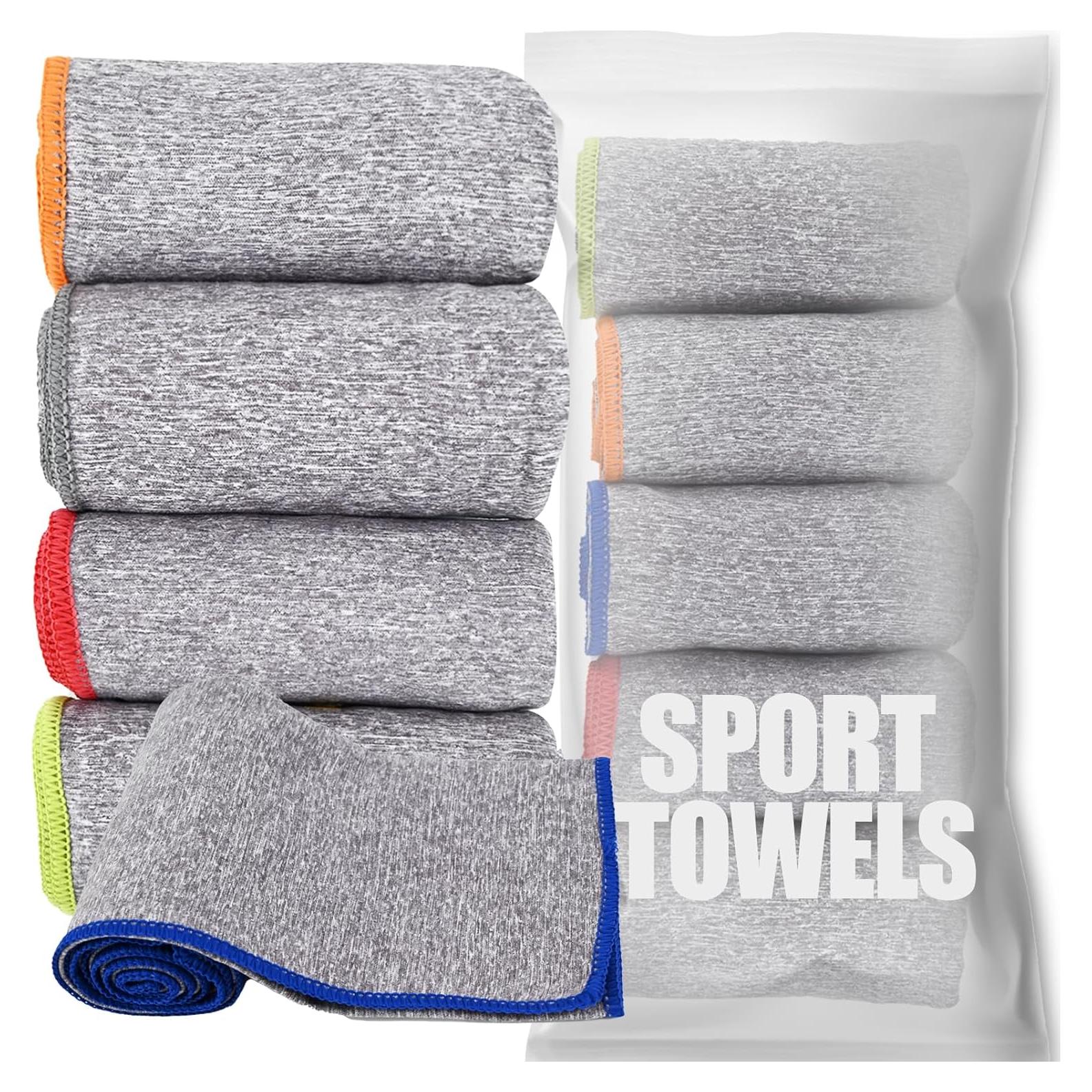 Toallas de Gimnasio Microfibra Vnoss 5 Piezas 40x68 cm Secado Rápido