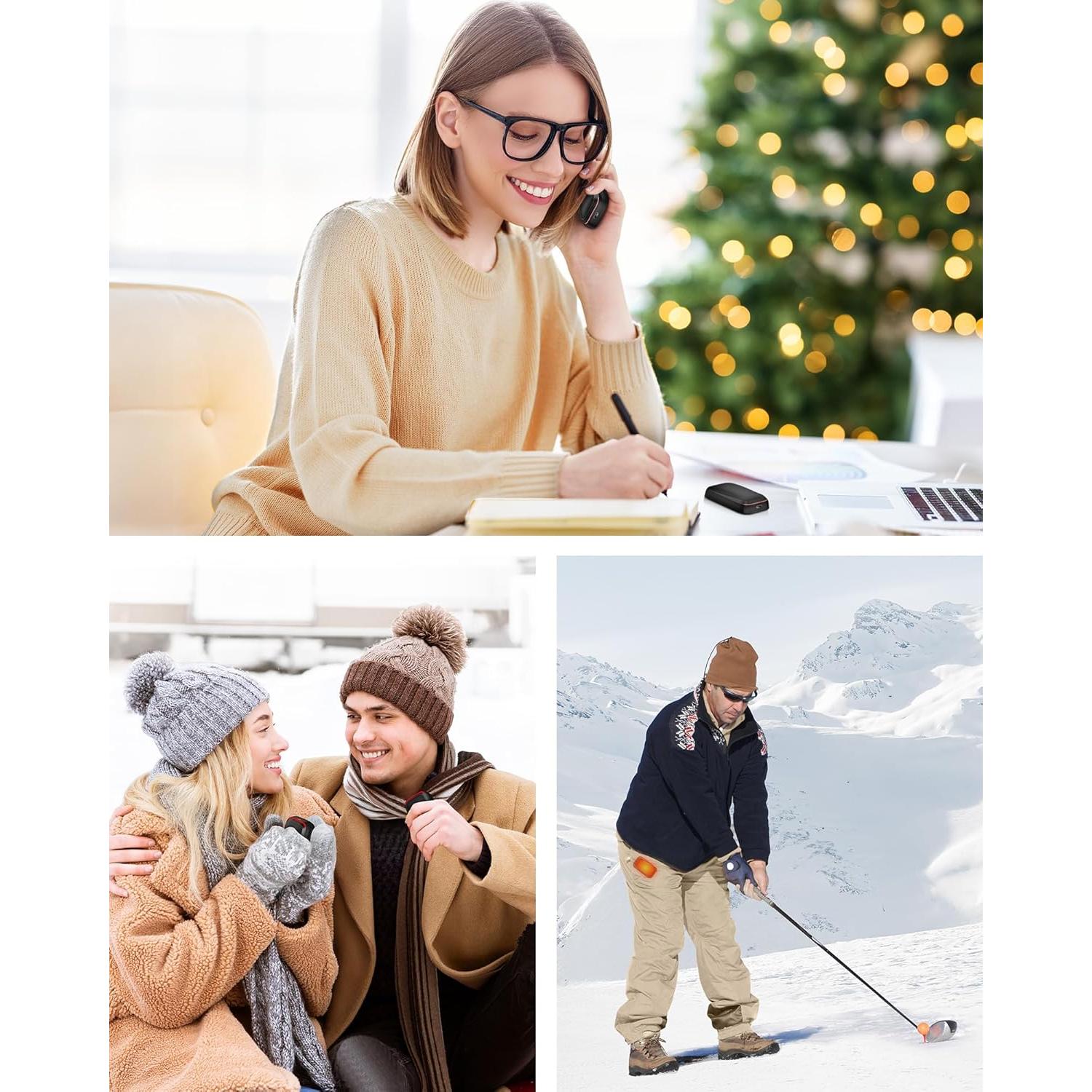Calentadores de Manos Eléctricos Gaiatop Recargables 2 Paquetes