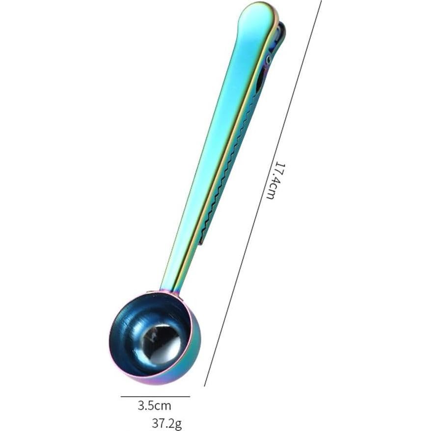 Juego de 5 Cucharas Medidoras de Café con Clip MIUVA - Acero Inoxidable