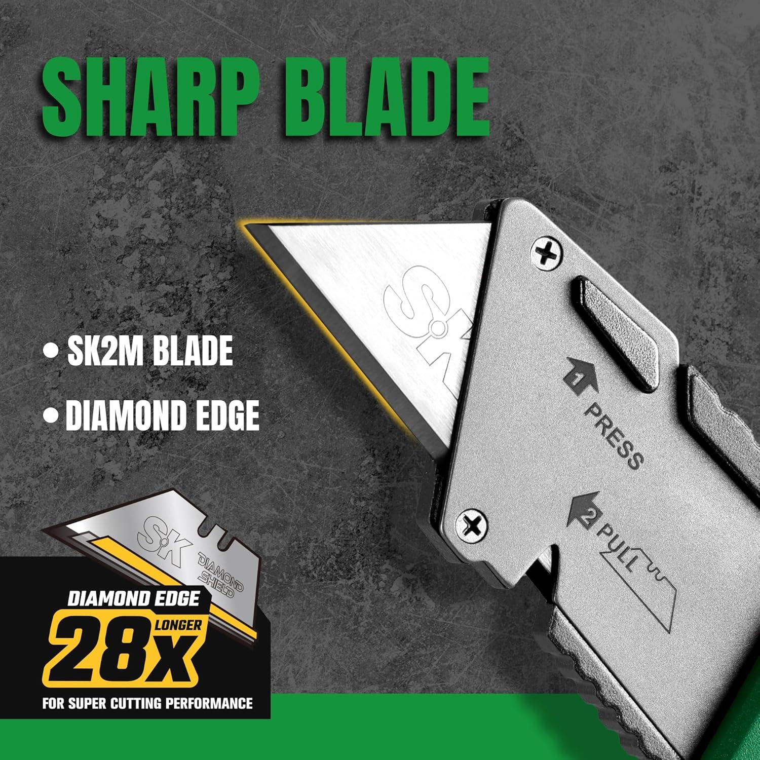 Cuchillo Utility Plegable SK con Cortador de Alambre 18mm