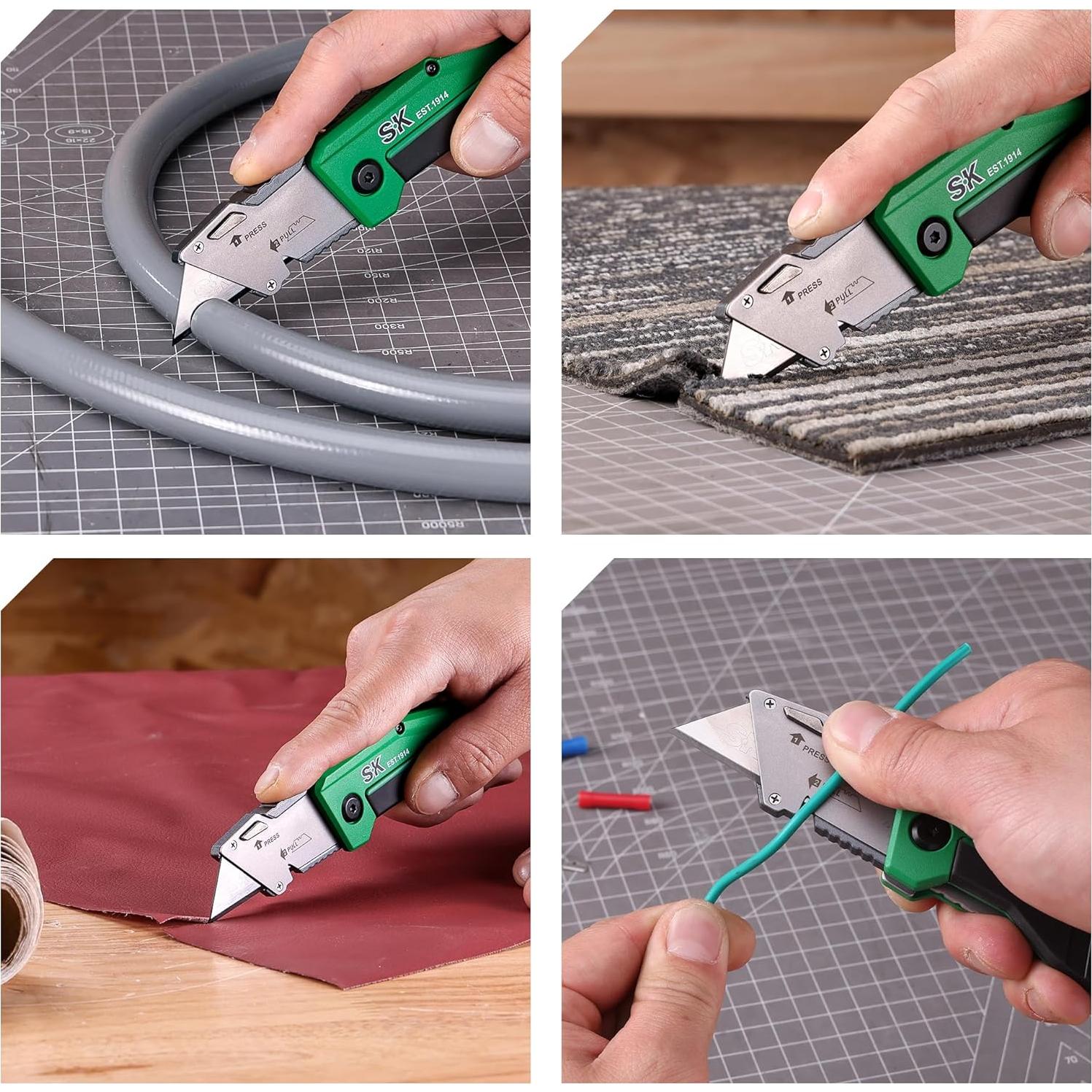 Cuchillo Utility Plegable SK con Cortador de Alambre 18mm