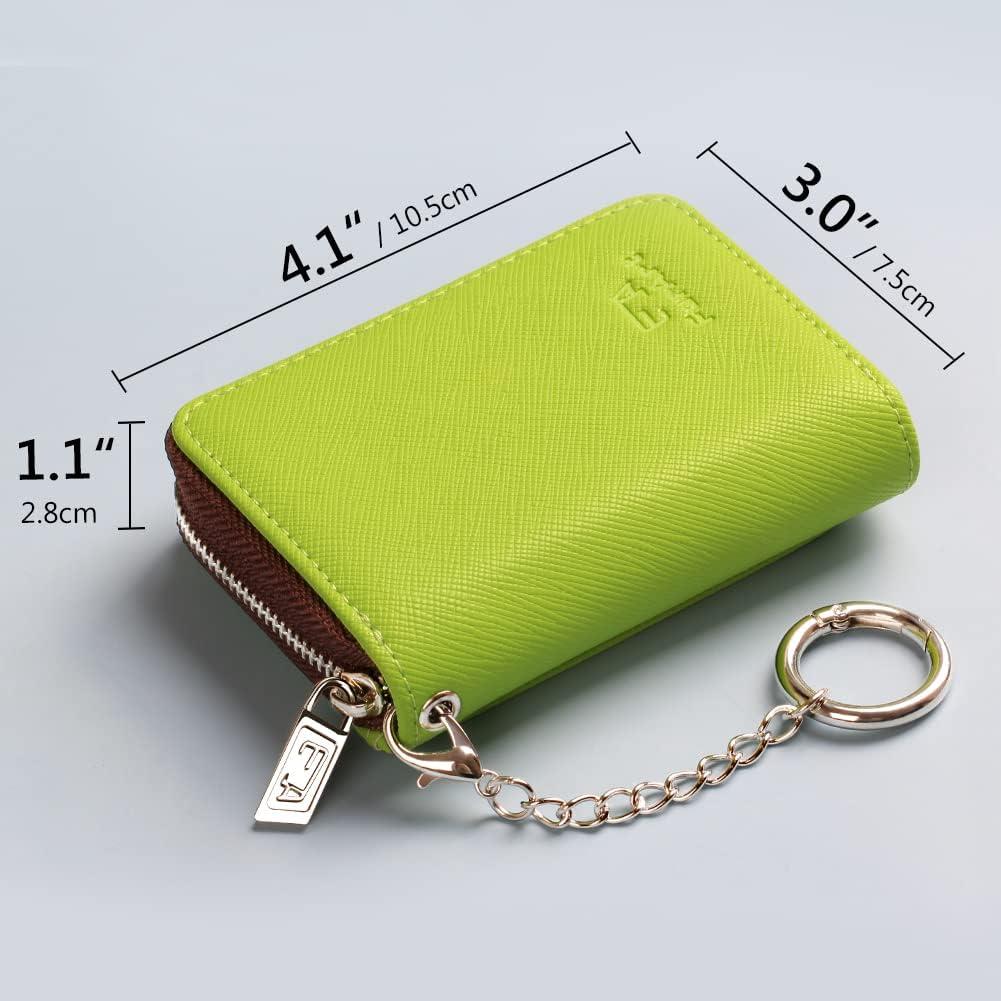 Cartera Compacta FurArt para Mujeres con Bloqueo RFID Verde