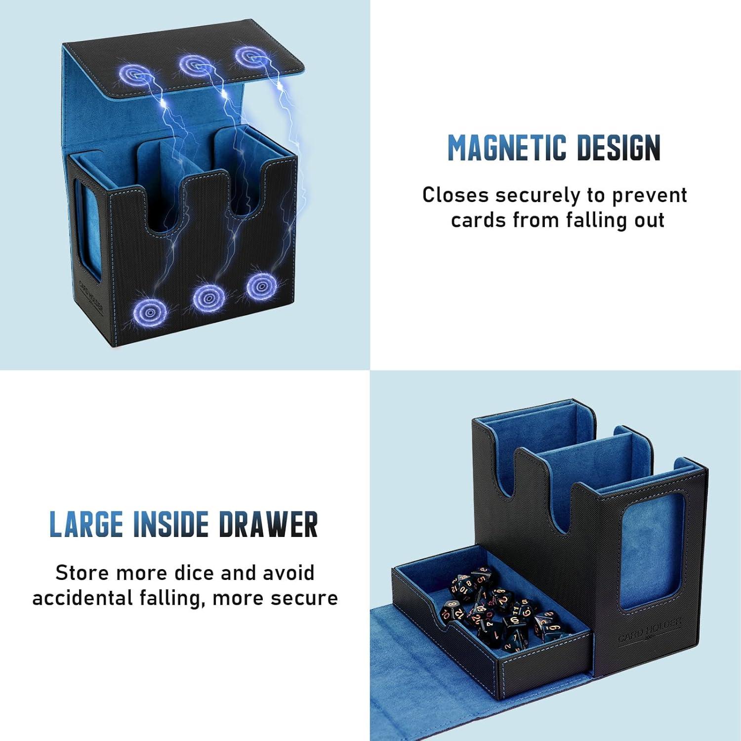 Caja de Deck TiMOVO para Cartas MTG Commander - Almacenamiento 400+ Cartas