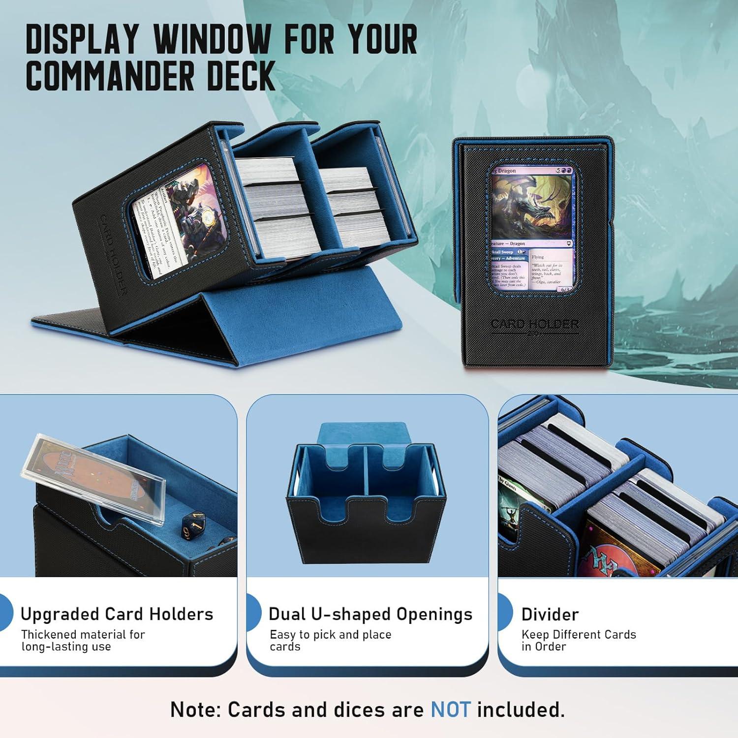 Caja de Deck TiMOVO para Cartas MTG Commander - Almacenamiento 400+ Cartas