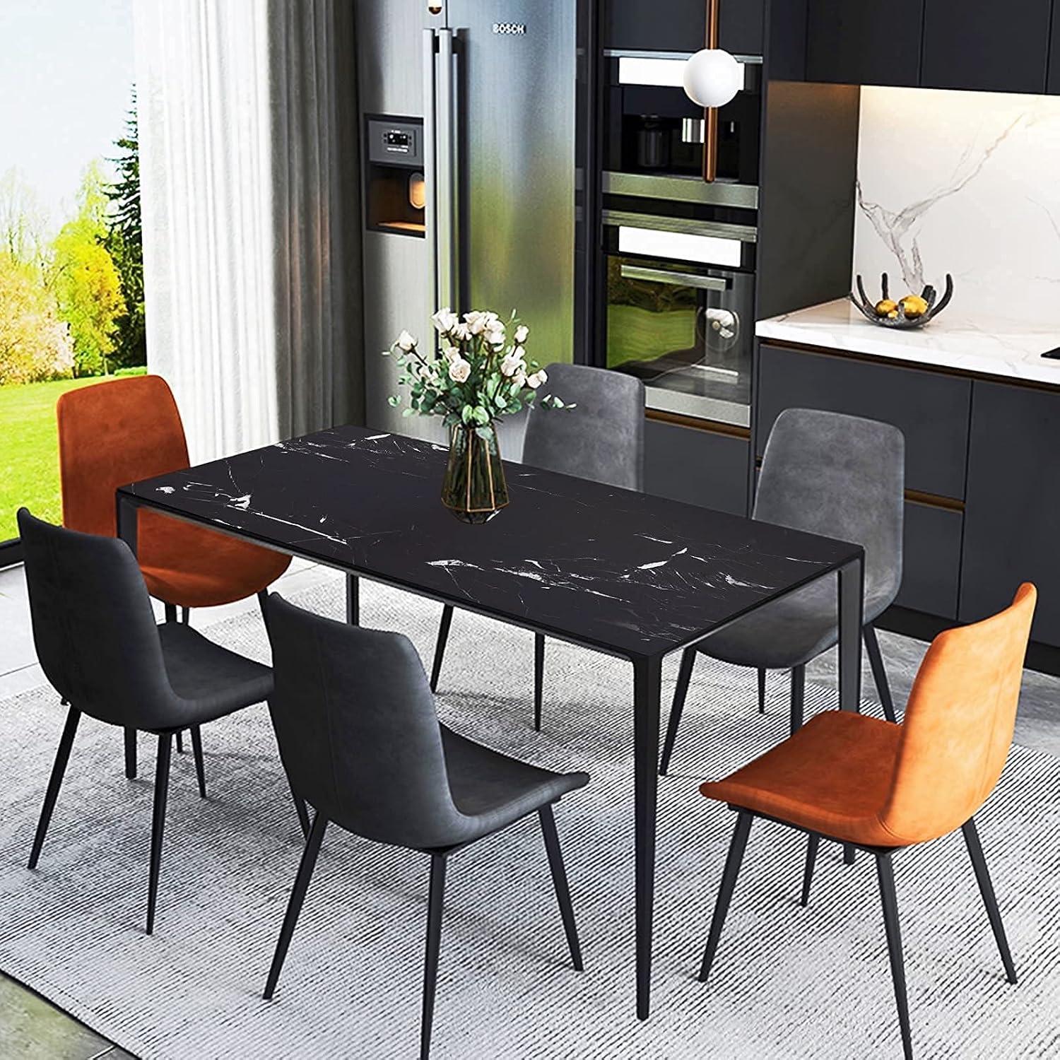 Papel Contacto Autoadhesivo Mármol Negro Mate 30x200 cm