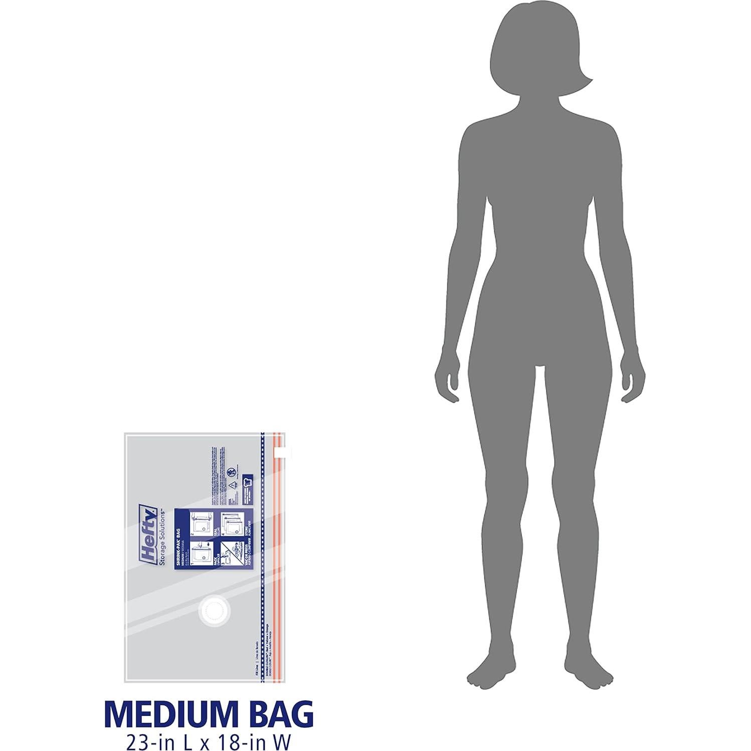 Bolsas de Almacenamiento al Vacío Hefty Shrink-Pak - 6 Medianas