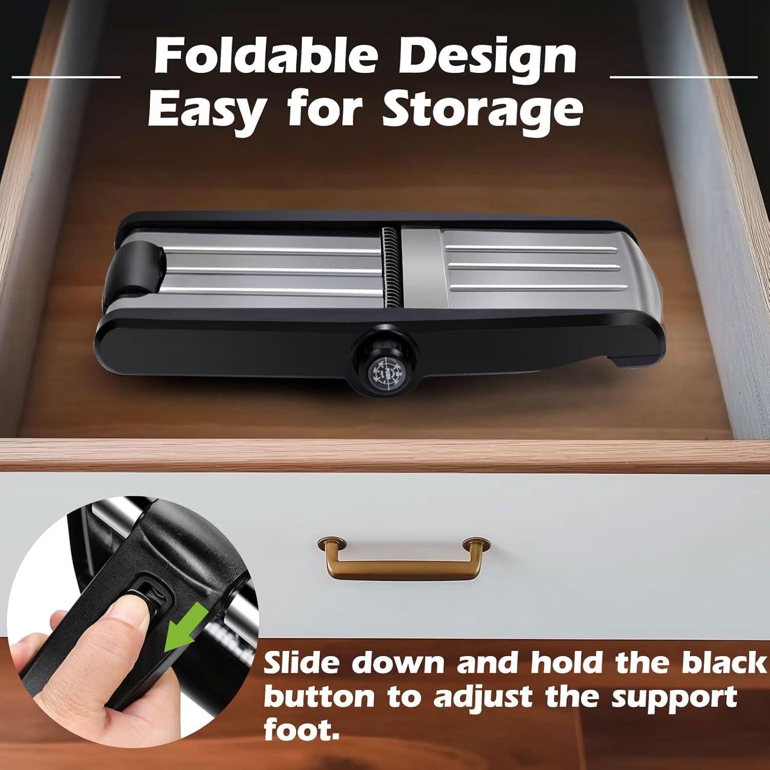 Cortador de Mandolina MASTERTOP 5 en 1 Acero Inoxidable Ajustable