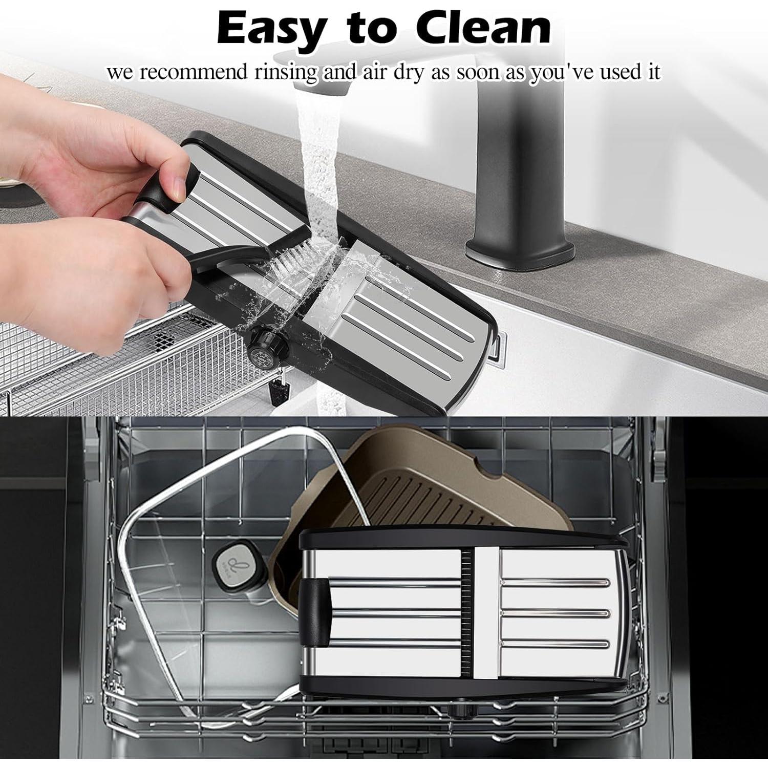 Cortador de Mandolina MASTERTOP 5 en 1 Acero Inoxidable Ajustable