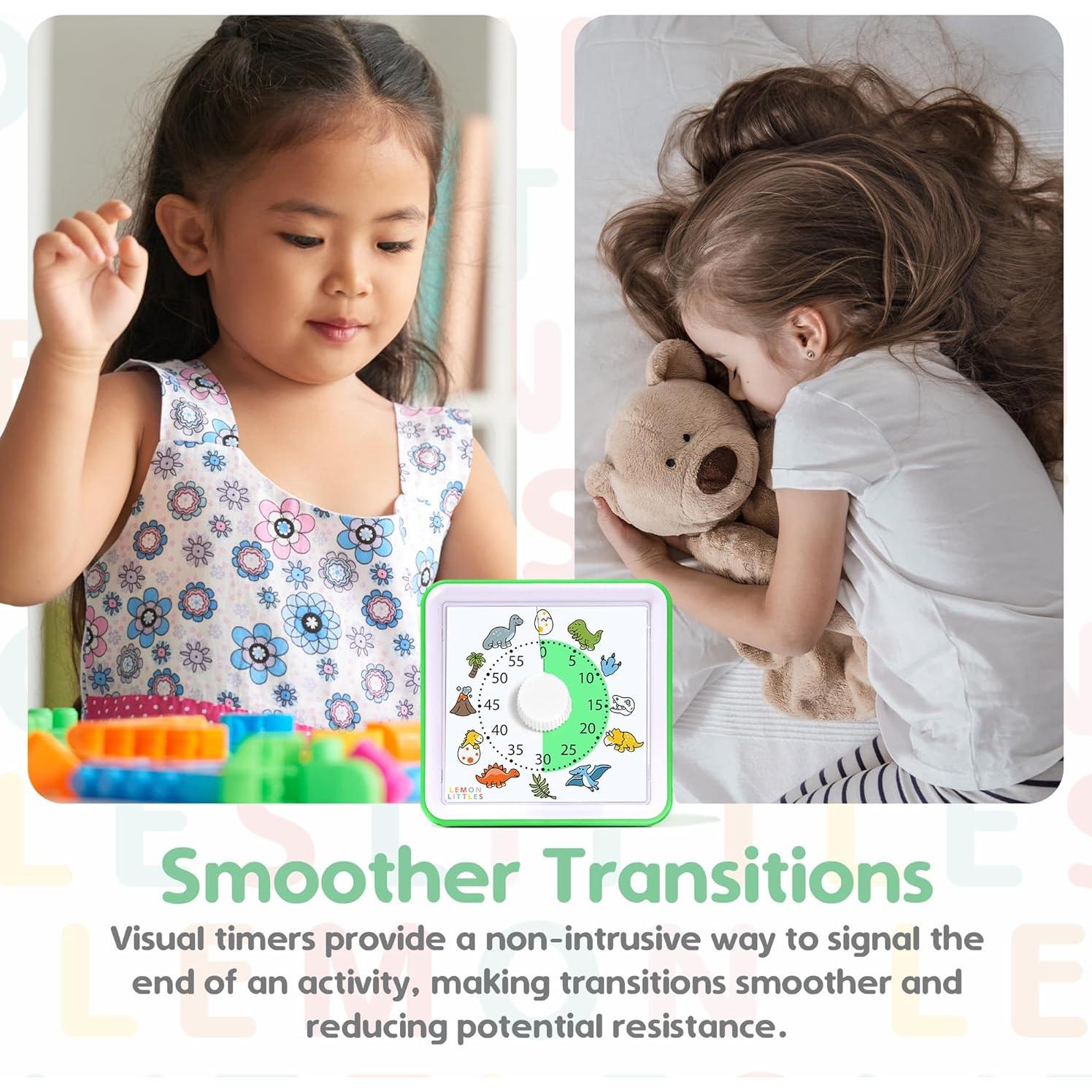 Temporizador Visual para Niños Lemon Littles Dinosaurio 60 Minutos