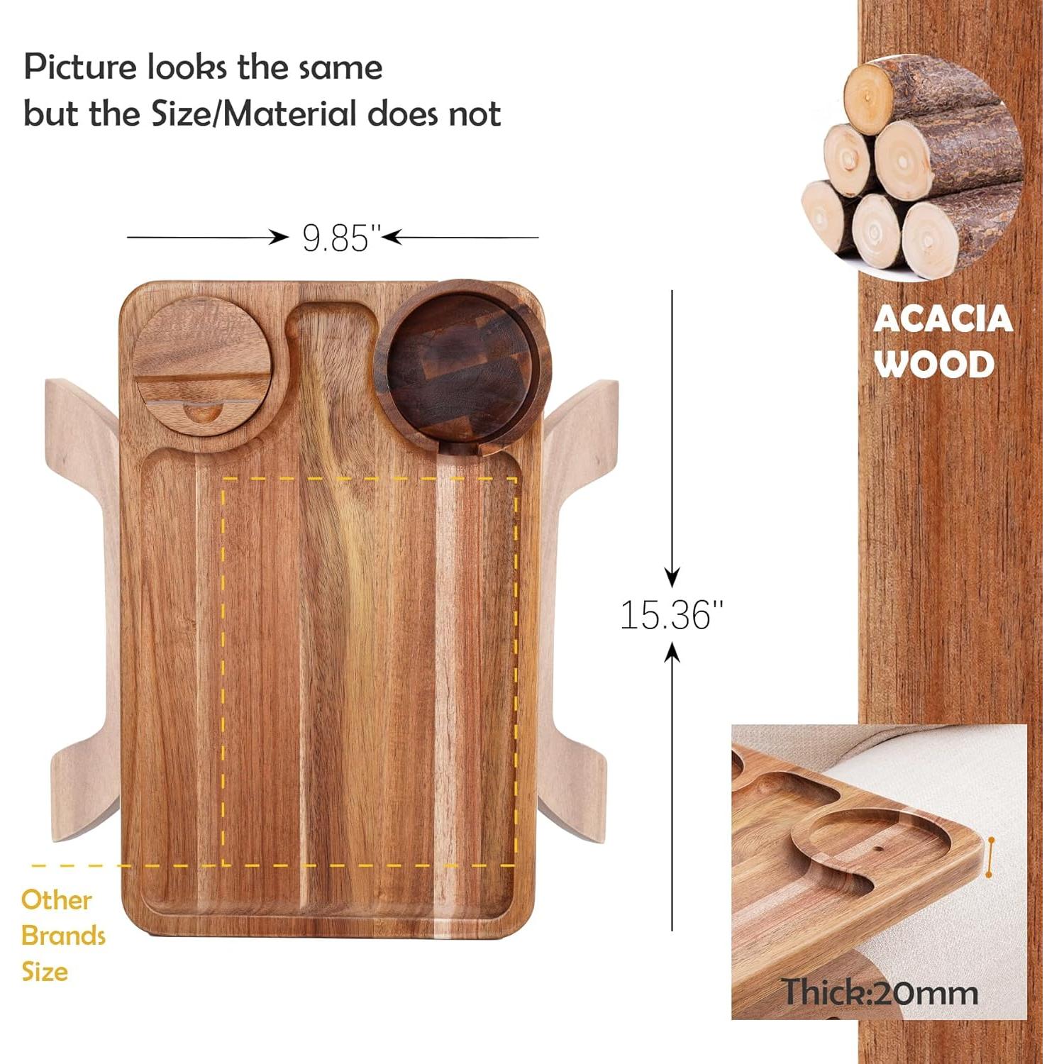 Soporte para Tazas y Dispositivos Nnewvante 3 en 1 Acacia