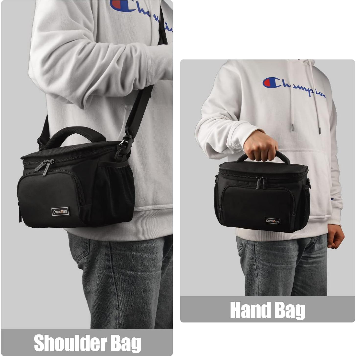 Bolsa de cámara cruzada Cwatcun impermeable para DSLR y SLR