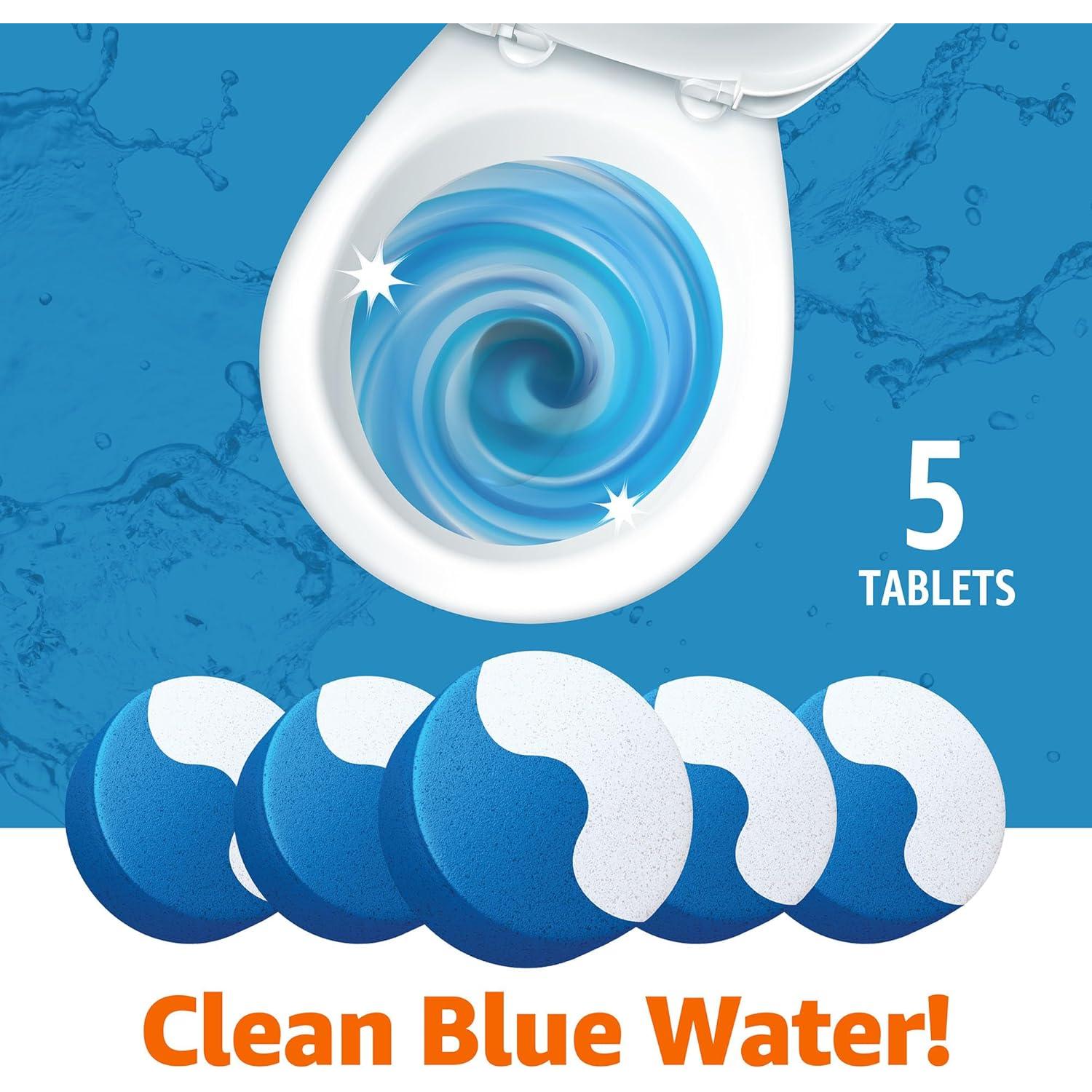 Tabletas Limpiadoras de Inodoro Amazon Basics 5 Unidades 40g