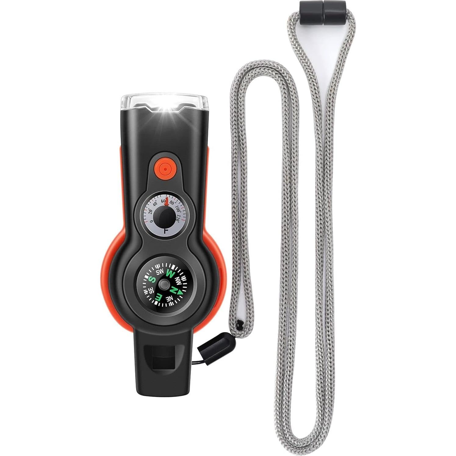 Silbato de Supervivencia 7-en-1 YL Mainland con Cordón