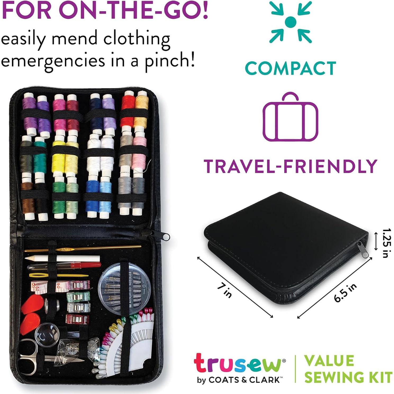Kit de Costura Grande Coats & Clark 94 Piezas para Emergencias