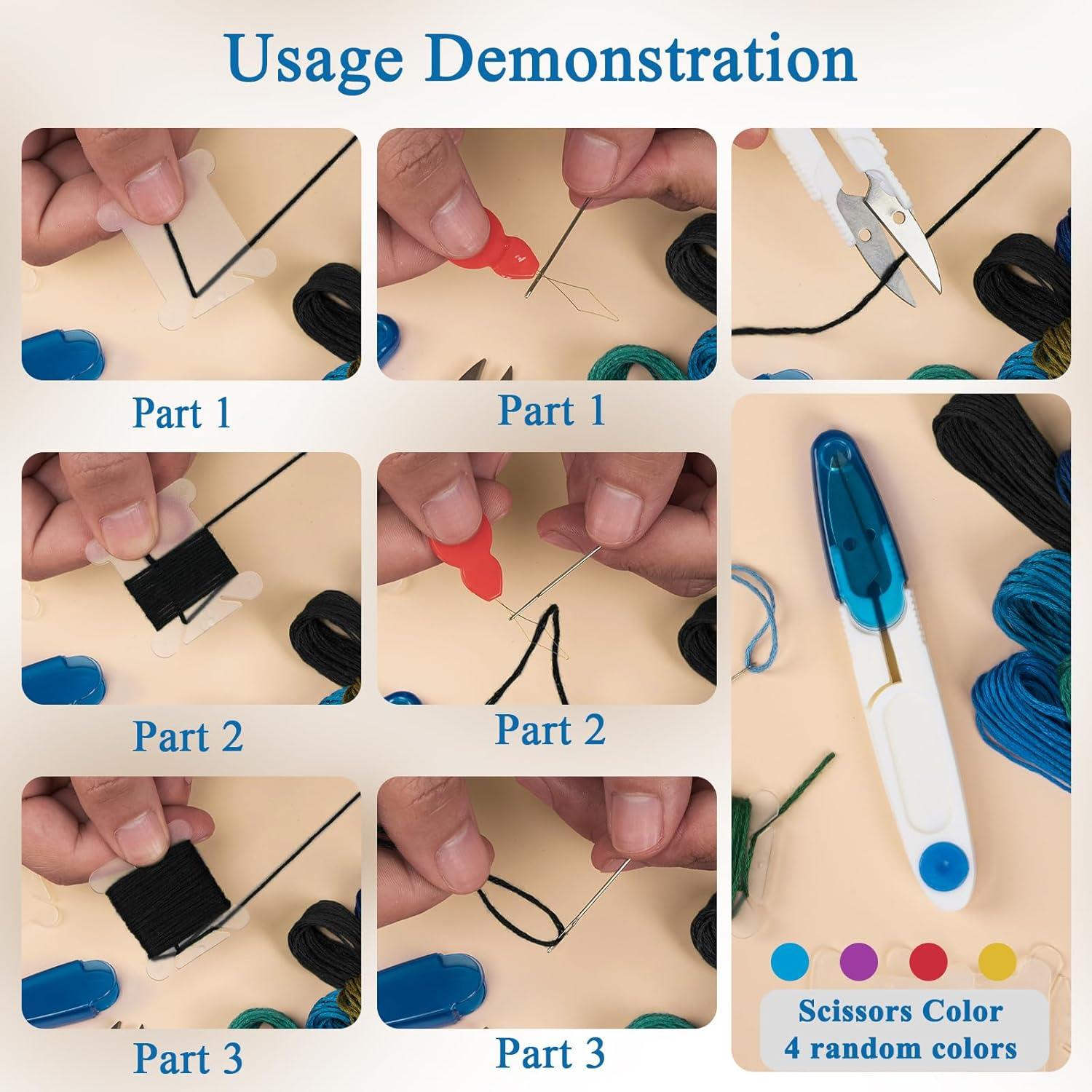 Hilo para Pulseras de Amistad Amrules 24 Madejas Algodón 875.3 cm