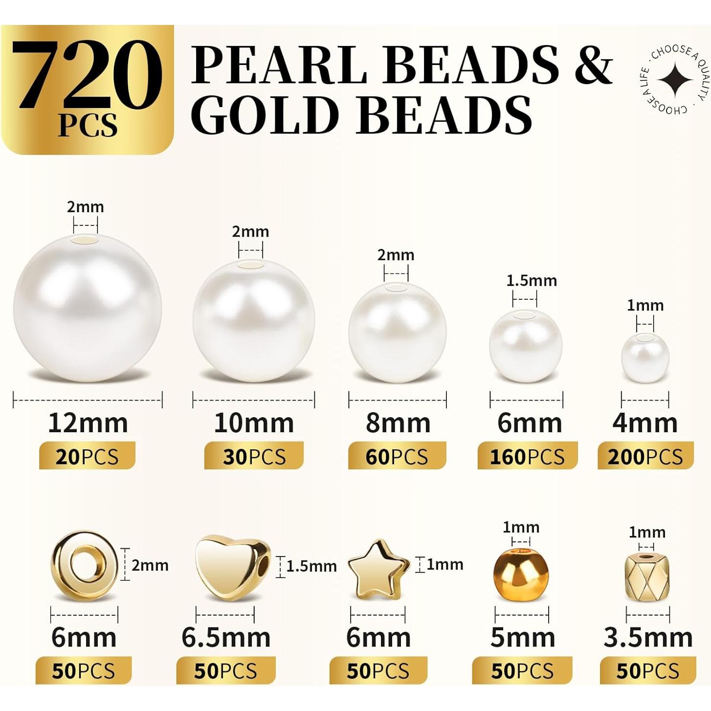 Kit de Perlas para Pulseras LEOBRO 720pcs - DIY Joyería