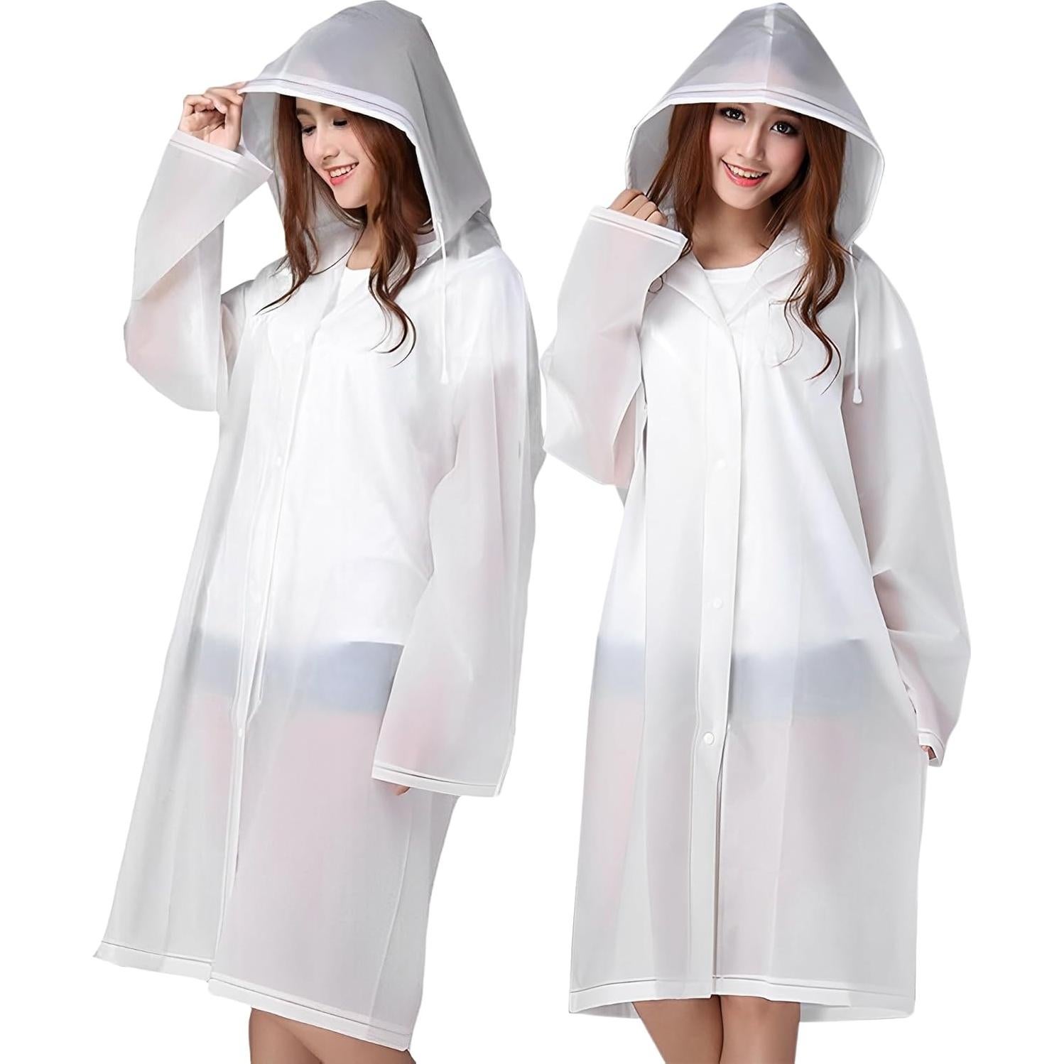 Ponchos de Lluvia Cosowe Reutilizables para Adultos 2 Pcs